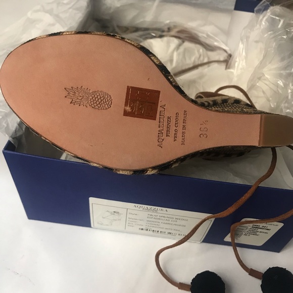 AQUAZZURA
Palm Springs Wedge Espadrille- Cognac - Picture 8 of 8